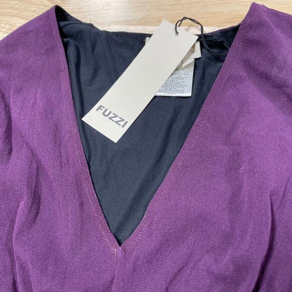 Fuzzi Jean Paul Gaultier NWT Tuta Wide Leg Long Sleeve Mesh Jumpsuit Size M - Picture 6 of 10